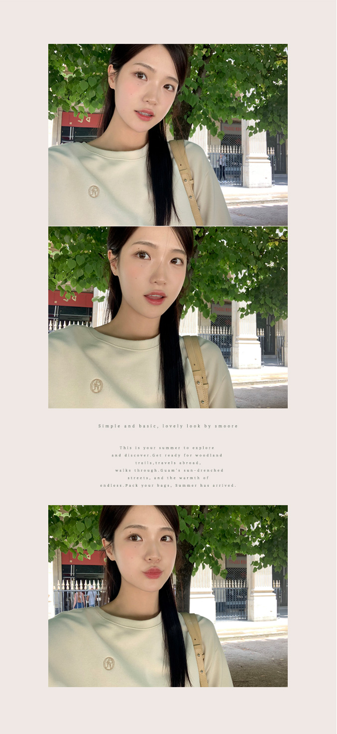 [색감대박/루즈핏] 센노 라운드넥 세미 크롭 루즈 자수 맨투맨 데이트룩,데일리룩,나들이룩,출근룩,마실룩 ts3820 상세 이미지 42