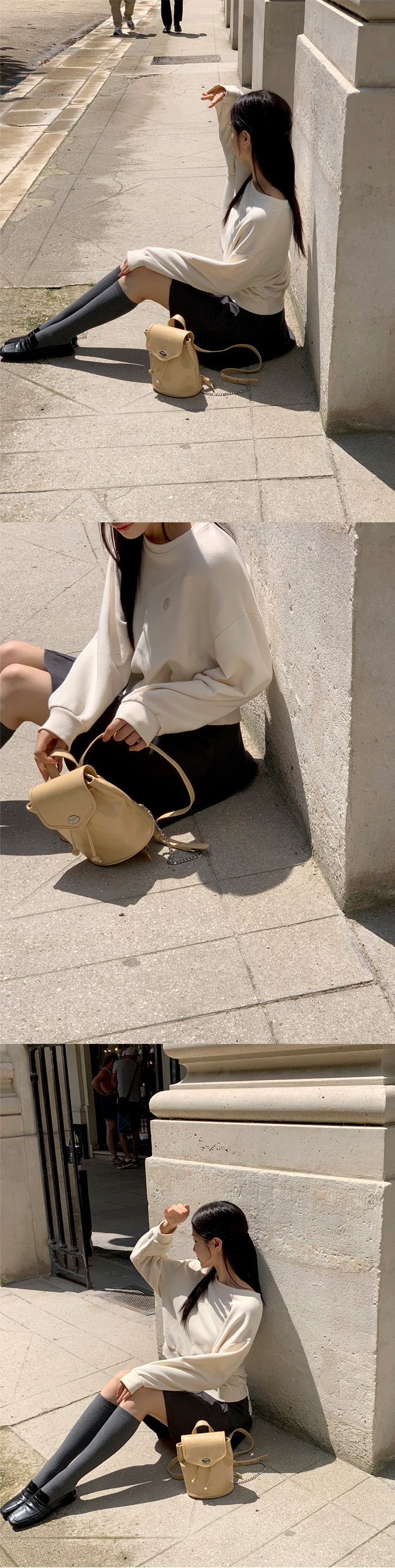[색감대박/루즈핏] 센노 라운드넥 세미 크롭 루즈 자수 맨투맨 데이트룩,데일리룩,나들이룩,출근룩,마실룩 ts3820 상세 이미지 45