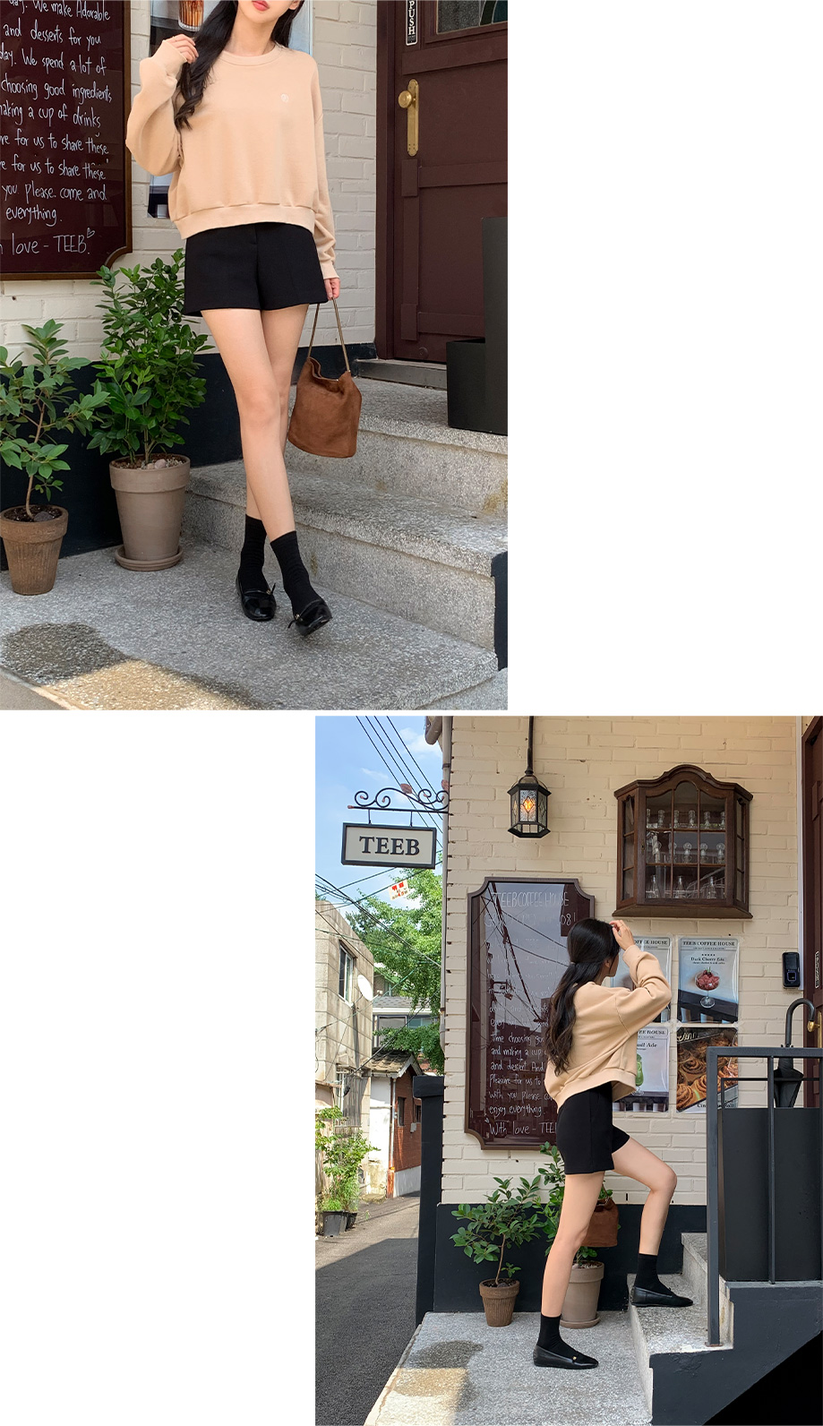 [색감대박/루즈핏] 센노 라운드넥 세미 크롭 루즈 자수 맨투맨 데이트룩,데일리룩,나들이룩,출근룩,마실룩 ts3820 상세 이미지 60