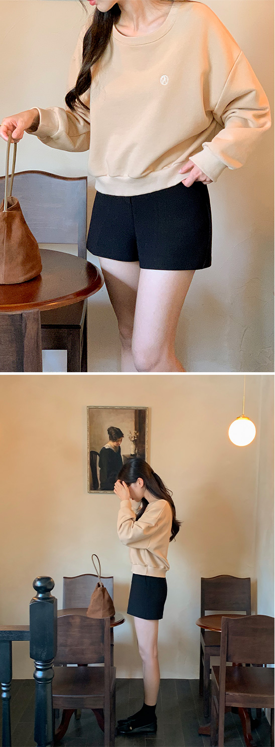 [색감대박/루즈핏] 센노 라운드넥 세미 크롭 루즈 자수 맨투맨 데이트룩,데일리룩,나들이룩,출근룩,마실룩 ts3820 상세 이미지 68