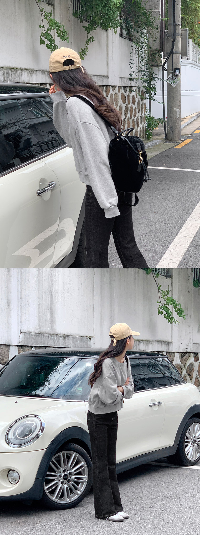 [색감대박/루즈핏] 센노 라운드넥 세미 크롭 루즈 자수 맨투맨 데이트룩,데일리룩,나들이룩,출근룩,마실룩 ts3820 상세 이미지 73