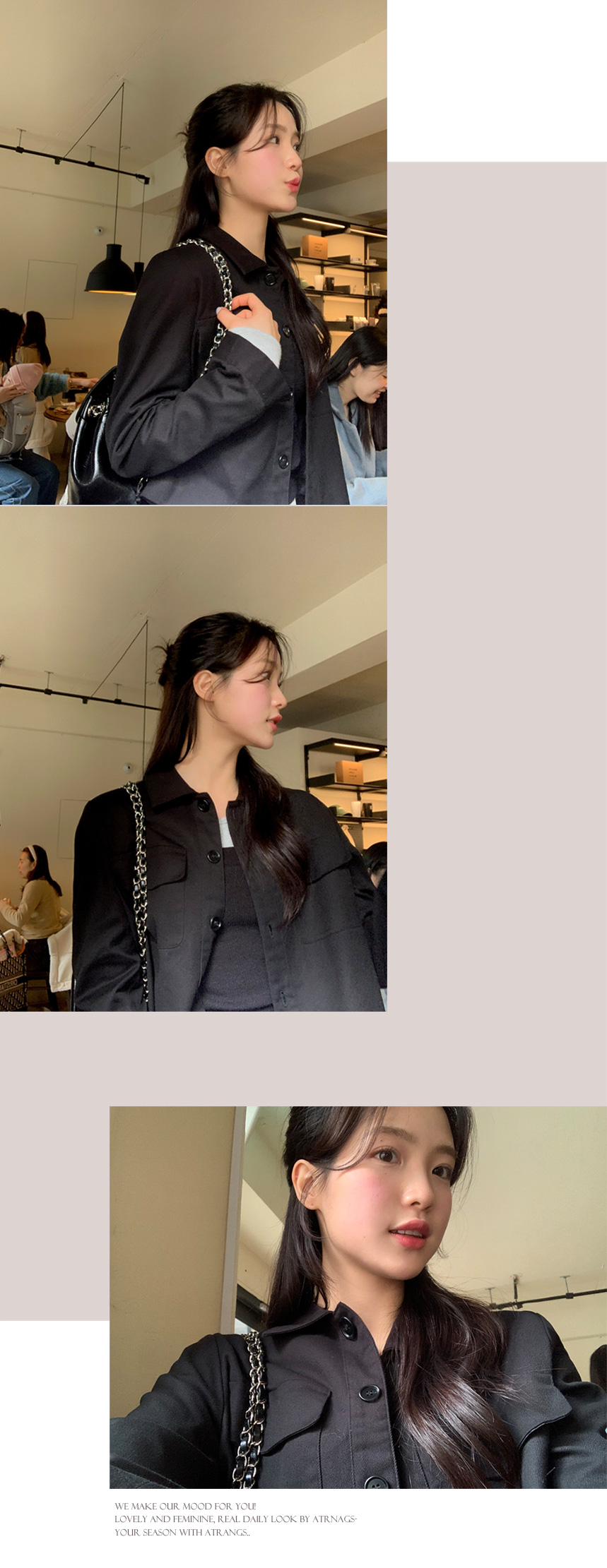 1만장 돌파✨ [롱기장추가/코튼자켓1위] 하우즈 코튼 카라 긴팔 자켓 데이트룩,나들이룩,데일리룩,마실룩,출근룩,하객룩,여행룩,숏자켓,코튼자켓 jk2632 상세 이미지 106