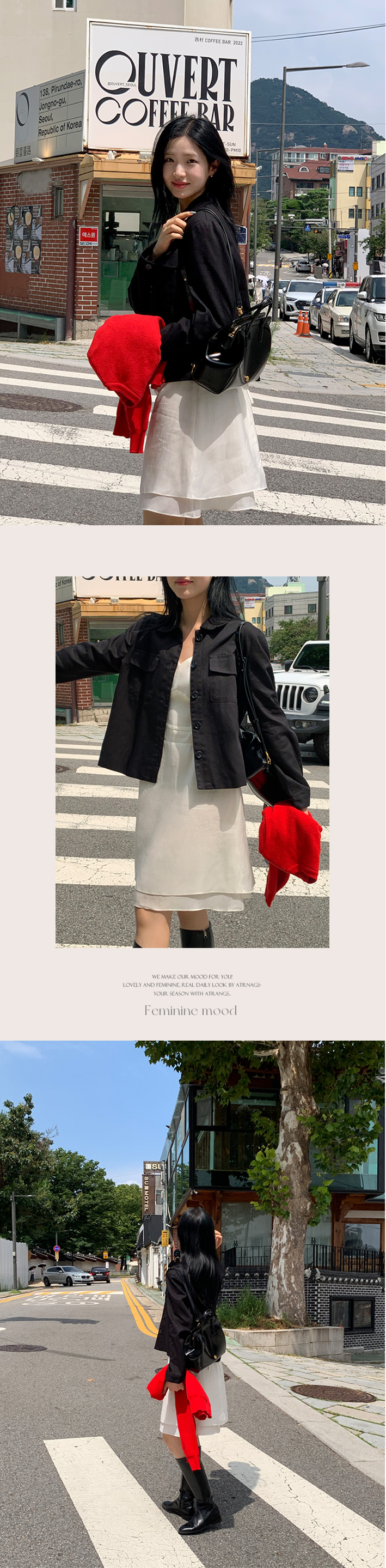 1만장 돌파✨ [롱기장추가/코튼자켓1위] 하우즈 코튼 카라 긴팔 자켓 데이트룩,나들이룩,데일리룩,마실룩,출근룩,하객룩,여행룩,숏자켓,코튼자켓 jk2632 상세 이미지 8