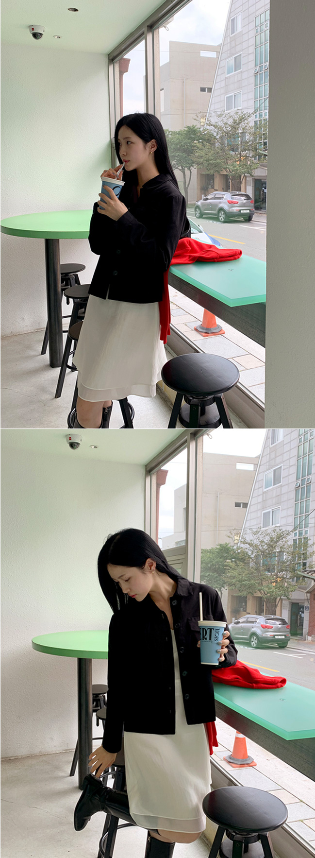1만장 돌파✨ [롱기장추가/코튼자켓1위] 하우즈 코튼 카라 긴팔 자켓 데이트룩,나들이룩,데일리룩,마실룩,출근룩,하객룩,여행룩,숏자켓,코튼자켓 jk2632 상세 이미지 15