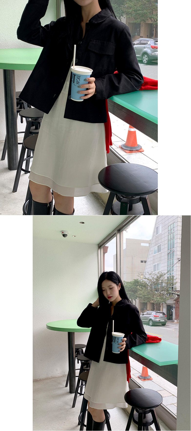 1만장 돌파✨ [롱기장추가/코튼자켓1위] 하우즈 코튼 카라 긴팔 자켓 데이트룩,나들이룩,데일리룩,마실룩,출근룩,하객룩,여행룩,숏자켓,코튼자켓 jk2632 상세 이미지 16