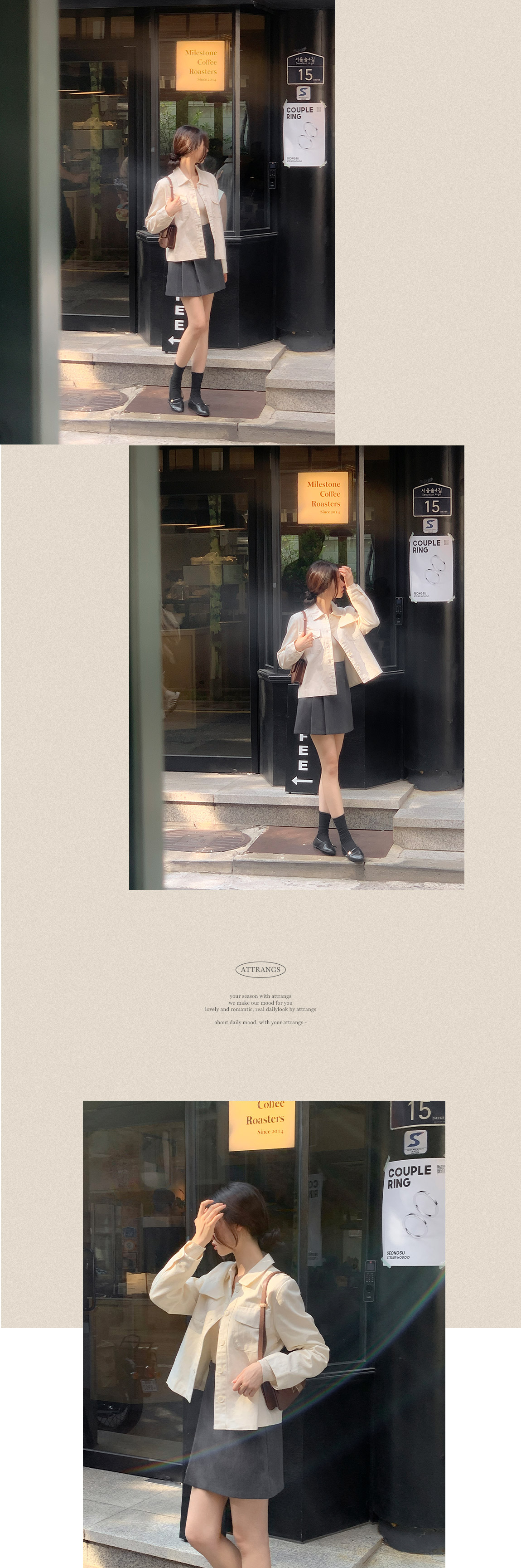 1만장 돌파✨ [롱기장추가/코튼자켓1위] 하우즈 코튼 카라 긴팔 자켓 데이트룩,나들이룩,데일리룩,마실룩,출근룩,하객룩,여행룩,숏자켓,코튼자켓 jk2632 상세 이미지 48