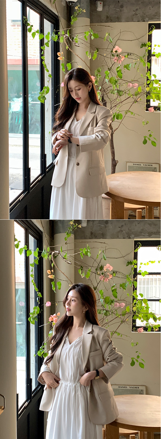 [여리핏] 우즈 투버튼 탄탄 싱글 자켓 데이트룩,나들이룩,출근룩,하객룩,마실룩,오버핏 jk2655 상세 이미지 43