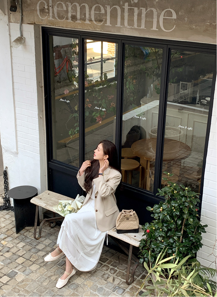 [여리핏] 우즈 투버튼 탄탄 싱글 자켓 데이트룩,나들이룩,출근룩,하객룩,마실룩,오버핏 jk2655 상세 이미지 34