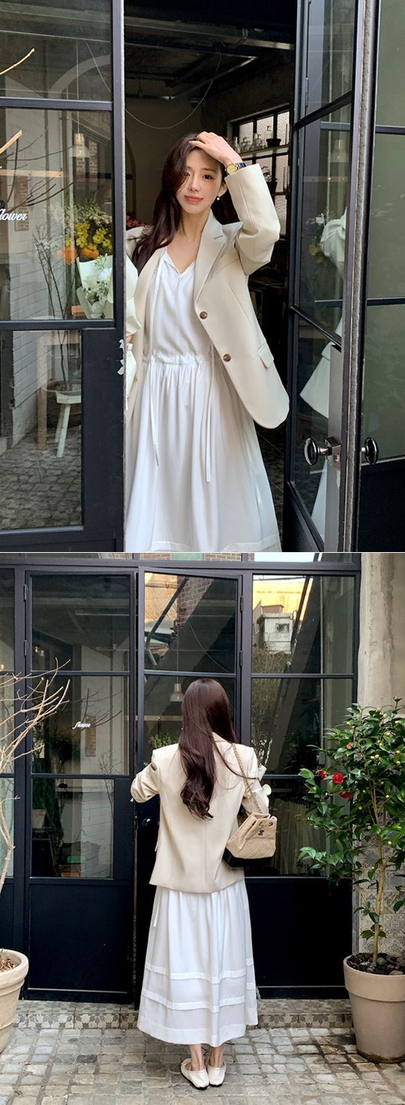 [여리핏] 우즈 투버튼 탄탄 싱글 자켓 데이트룩,나들이룩,출근룩,하객룩,마실룩,오버핏 jk2655 상세 이미지 37
