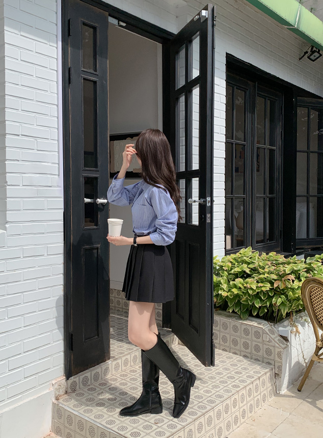 5000장 돌파✨ [반팔/긴팔] 프렌시 포켓 스트라이프 셔츠 데이트룩,여행룩,마실룩,출근룩,데일리룩,봄셔츠,하객룩,오피스룩,롤업셔츠 bs7731 상세 이미지 16