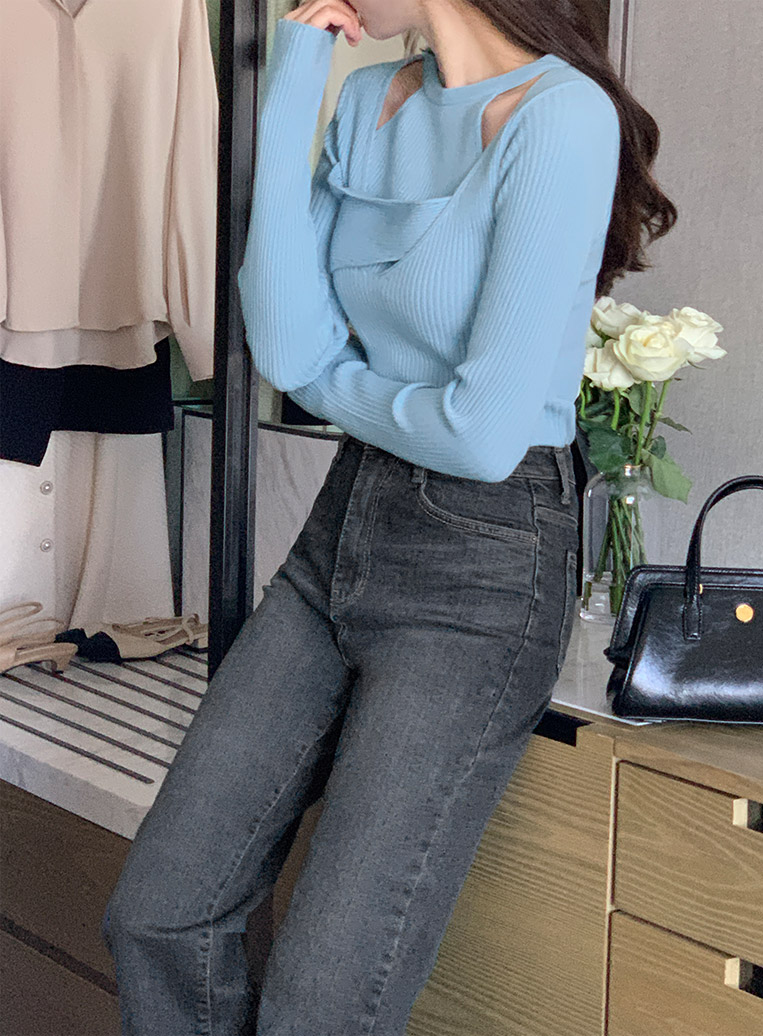 주문폭주 (S~XL) 데이데이 다크애쉬블루 일자 데님 팬츠 ps4652 상세 이미지 20