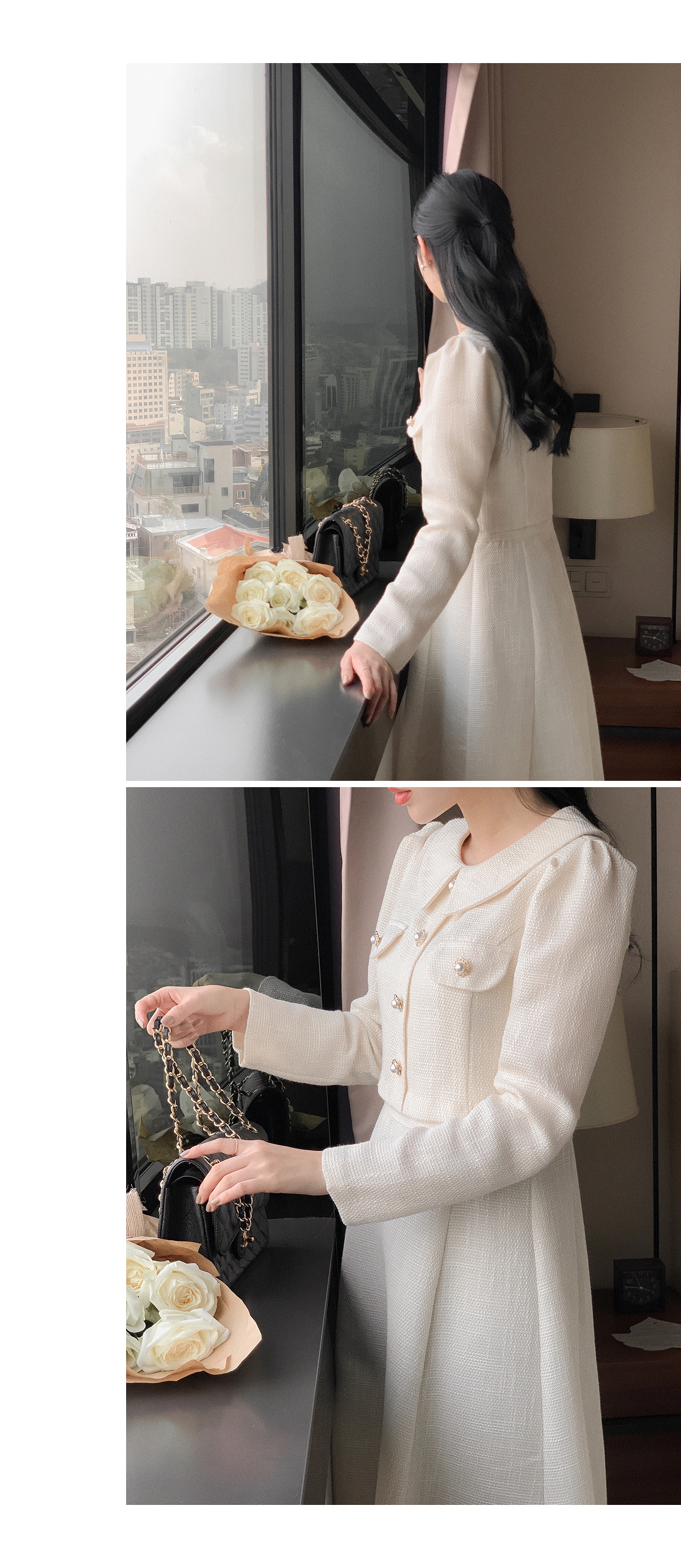 attrangs lace tweed dress Tweed dress op15543