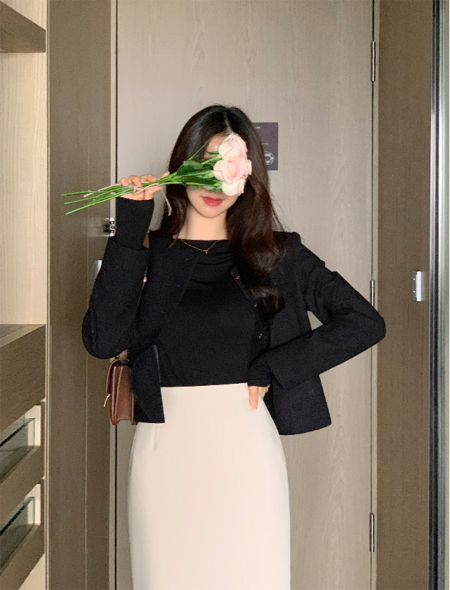 [기장선택,미니,롱 기장,하객룩] 오브젠 H라인 슬릿 스커트 데이트룩,나들이룩,출근룩,오피스룩,면접룩,롱스커트,롱치마 치마,봄옷 sk6735 벚꽃룩 상세 이미지 169
