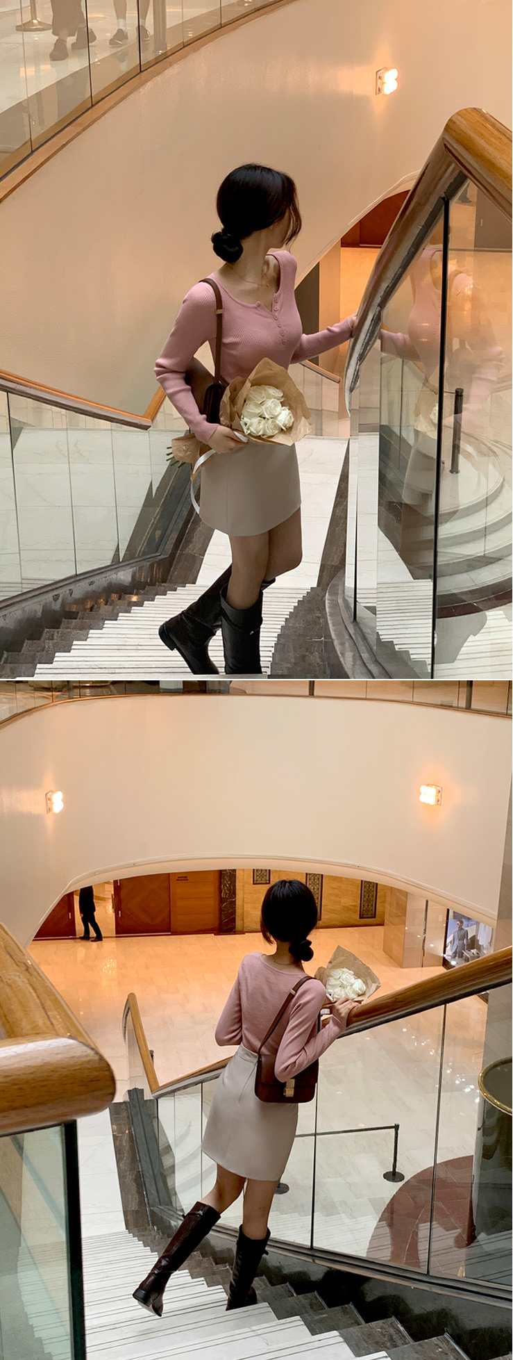 [기장선택,미니,롱 기장,하객룩] 오브젠 H라인 슬릿 스커트 데이트룩,나들이룩,출근룩,오피스룩,면접룩,롱스커트,롱치마 치마,봄옷 sk6735 벚꽃룩 상세 이미지 188