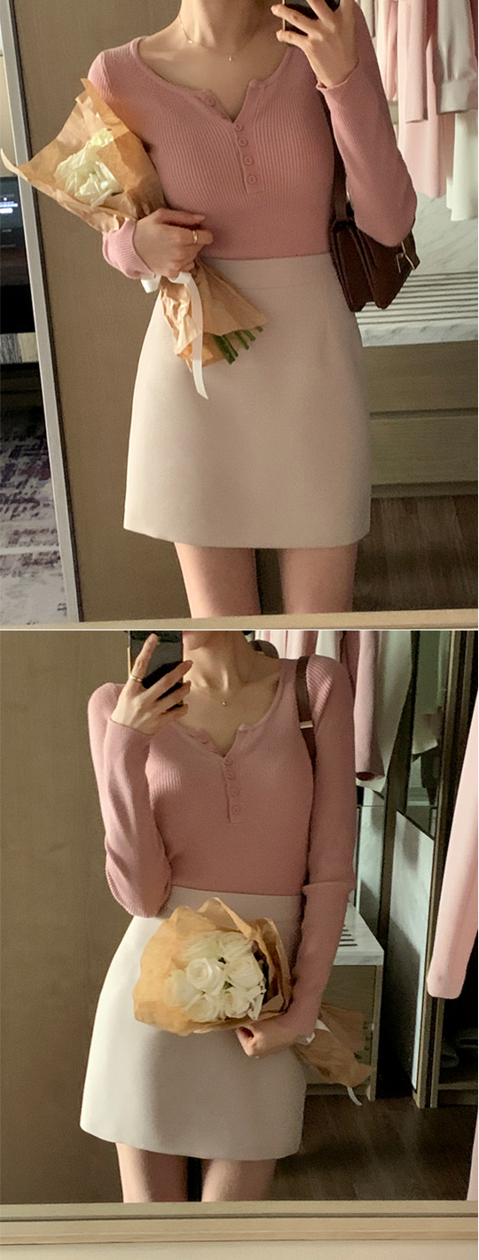 [기장선택,미니,롱 기장,하객룩] 오브젠 H라인 슬릿 스커트 데이트룩,나들이룩,출근룩,오피스룩,면접룩,롱스커트,롱치마 치마,봄옷 sk6735 벚꽃룩 상세 이미지 180