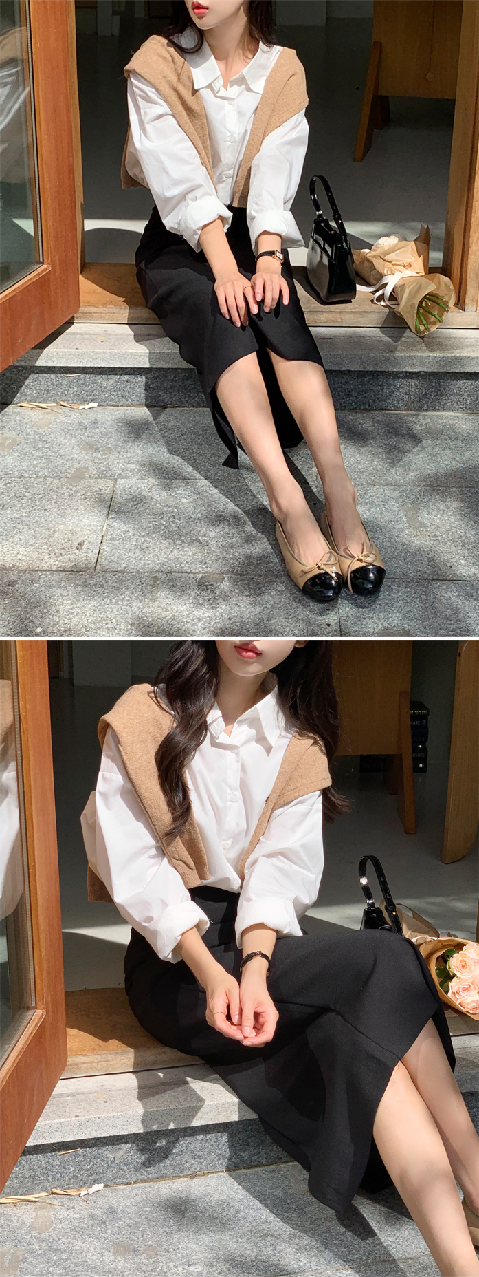 [기장선택,미니,롱 기장,하객룩] 오브젠 H라인 슬릿 스커트 데이트룩,나들이룩,출근룩,오피스룩,면접룩,롱스커트,롱치마 치마,봄옷 sk6735 벚꽃룩 상세 이미지 205