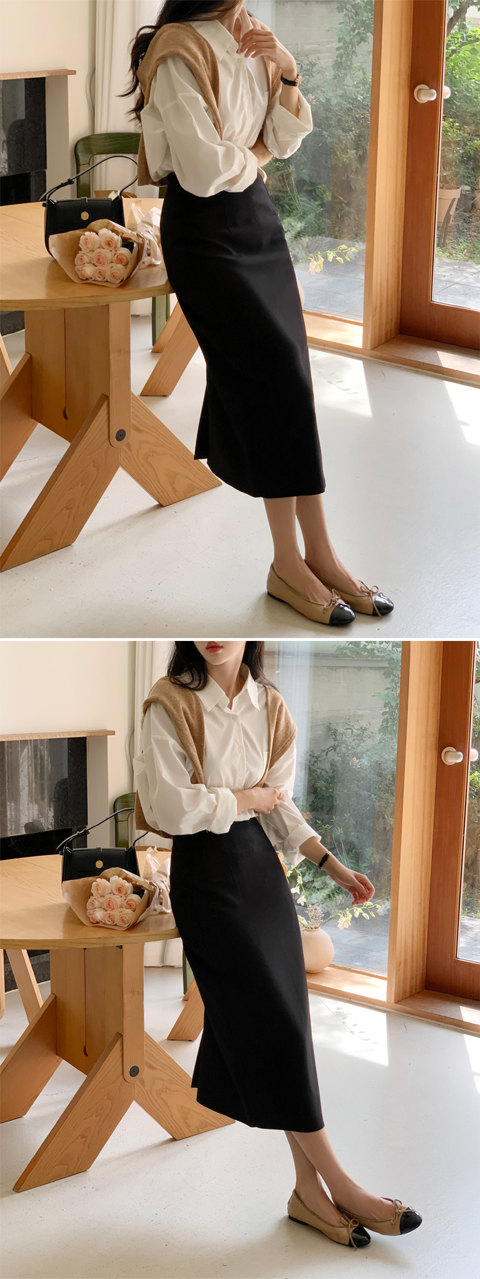 [기장선택,미니,롱 기장,하객룩] 오브젠 H라인 슬릿 스커트 데이트룩,나들이룩,출근룩,오피스룩,면접룩,롱스커트,롱치마 치마,봄옷 sk6735 벚꽃룩 상세 이미지 208