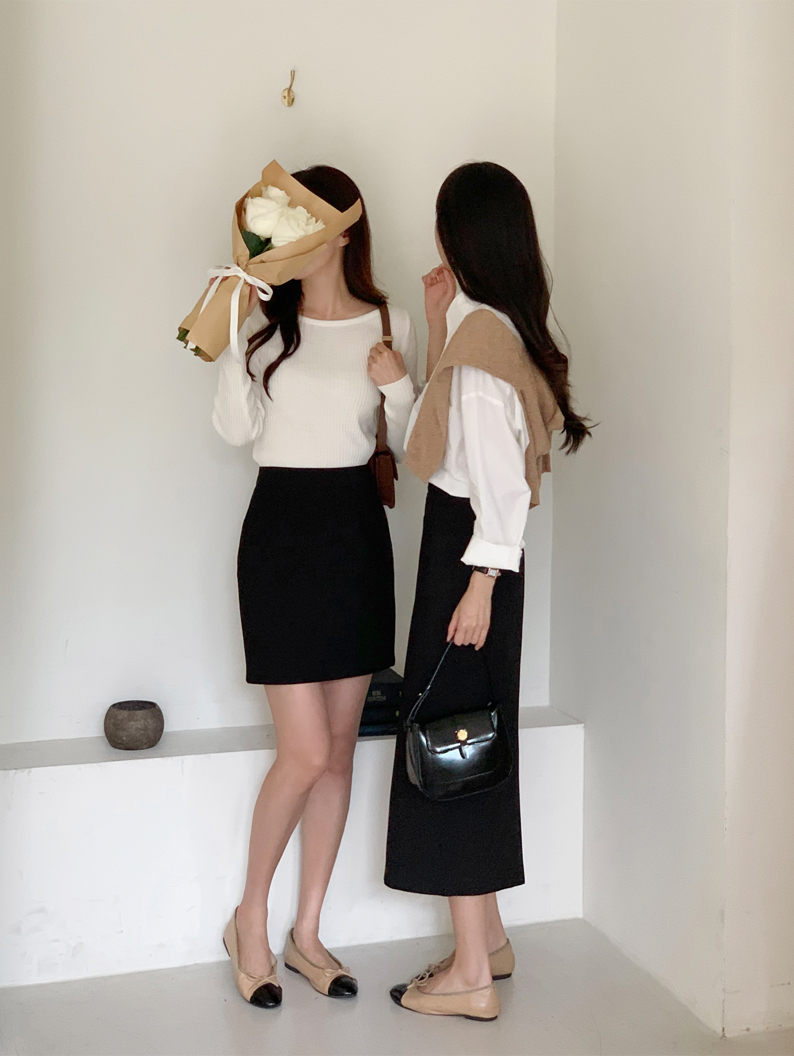 [기장선택,미니,롱 기장,하객룩] 오브젠 H라인 슬릿 스커트 데이트룩,나들이룩,출근룩,오피스룩,면접룩,롱스커트,롱치마 치마,봄옷 sk6735 벚꽃룩 상세 이미지 192