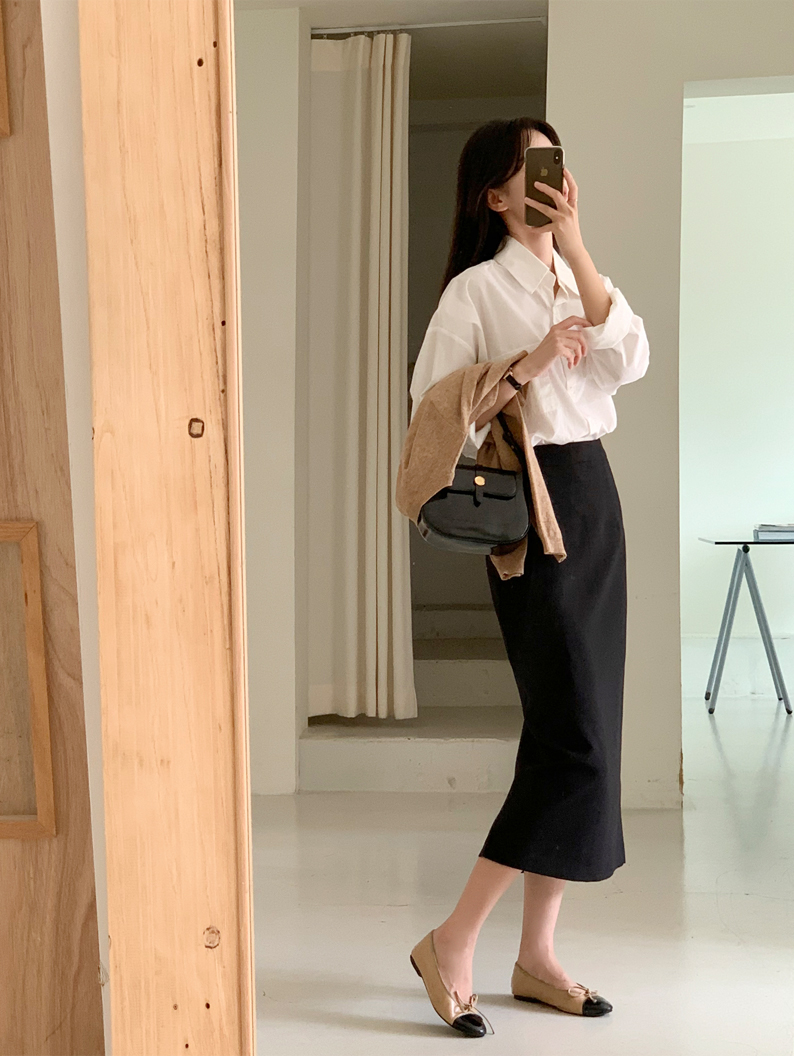 [기장선택,미니,롱 기장,하객룩] 오브젠 H라인 슬릿 스커트 데이트룩,나들이룩,출근룩,오피스룩,면접룩,롱스커트,롱치마 치마,봄옷 sk6735 벚꽃룩 상세 이미지 193