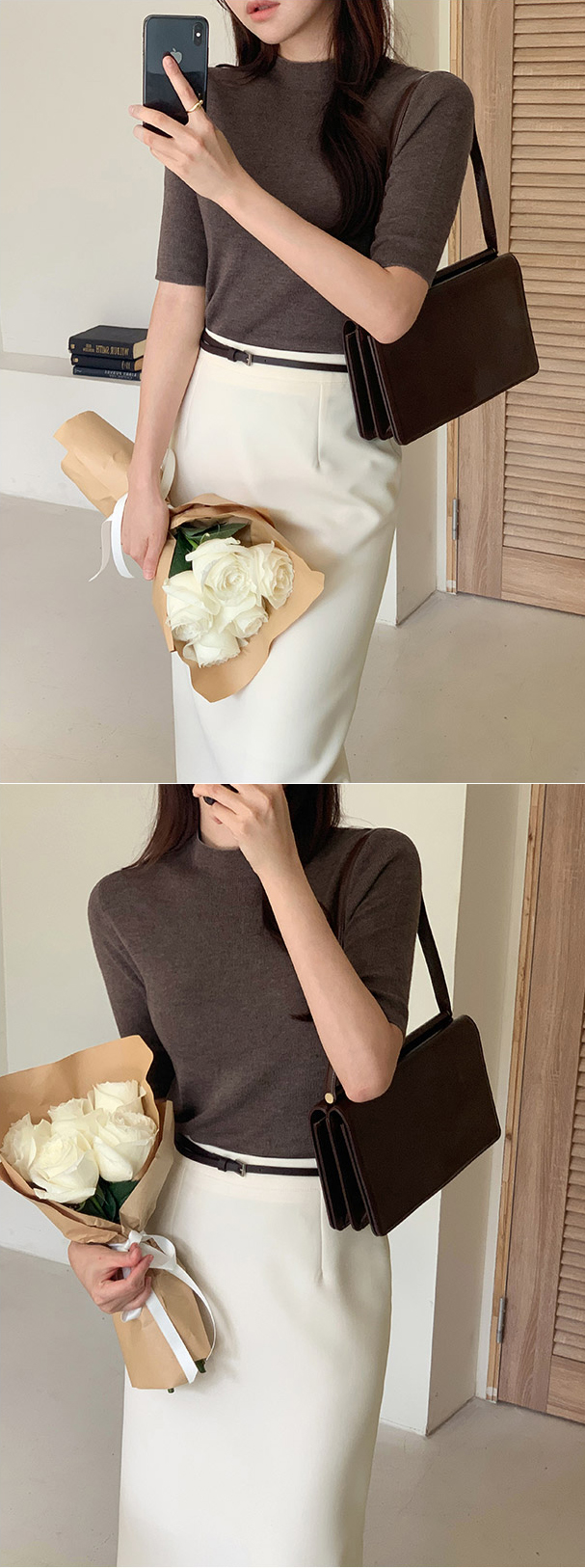 [기장선택,미니,롱 기장,하객룩] 오브젠 H라인 슬릿 스커트 데이트룩,나들이룩,출근룩,오피스룩,면접룩,롱스커트,롱치마 치마,봄옷 sk6735 벚꽃룩 상세 이미지 241