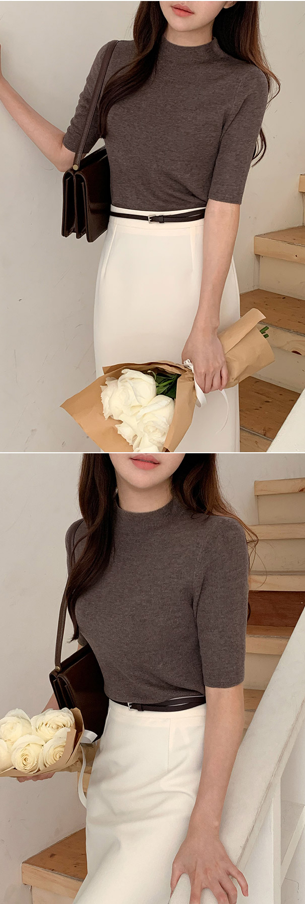 [기장선택,미니,롱 기장,하객룩] 오브젠 H라인 슬릿 스커트 데이트룩,나들이룩,출근룩,오피스룩,면접룩,롱스커트,롱치마 치마,봄옷 sk6735 벚꽃룩 상세 이미지 233