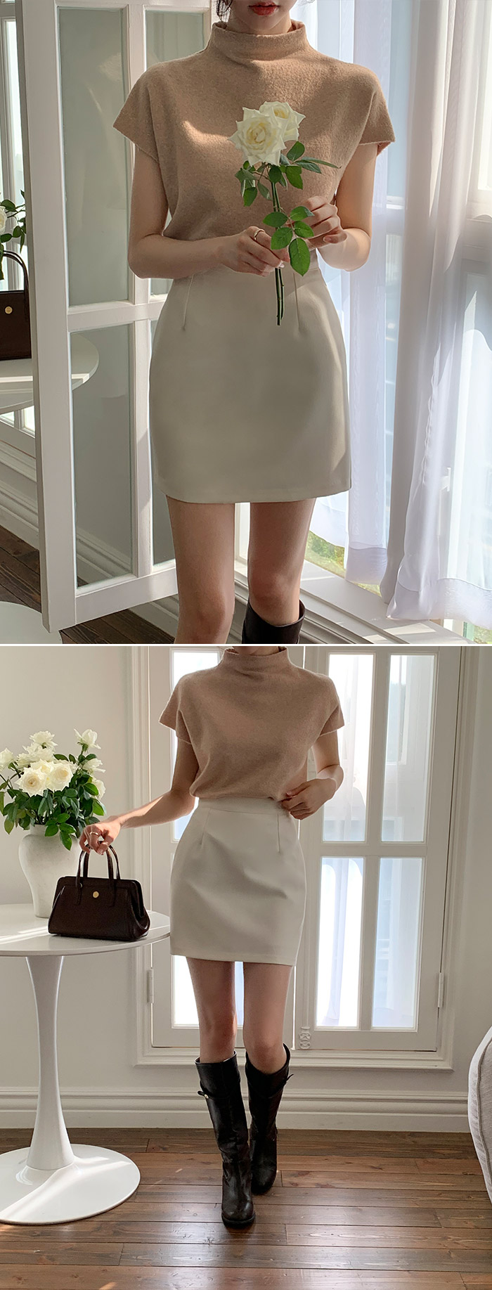 [기장선택,미니,롱 기장,하객룩] 오브젠 H라인 슬릿 스커트 데이트룩,나들이룩,출근룩,오피스룩,면접룩,롱스커트,롱치마 치마,봄옷 sk6735 벚꽃룩 상세 이미지 103