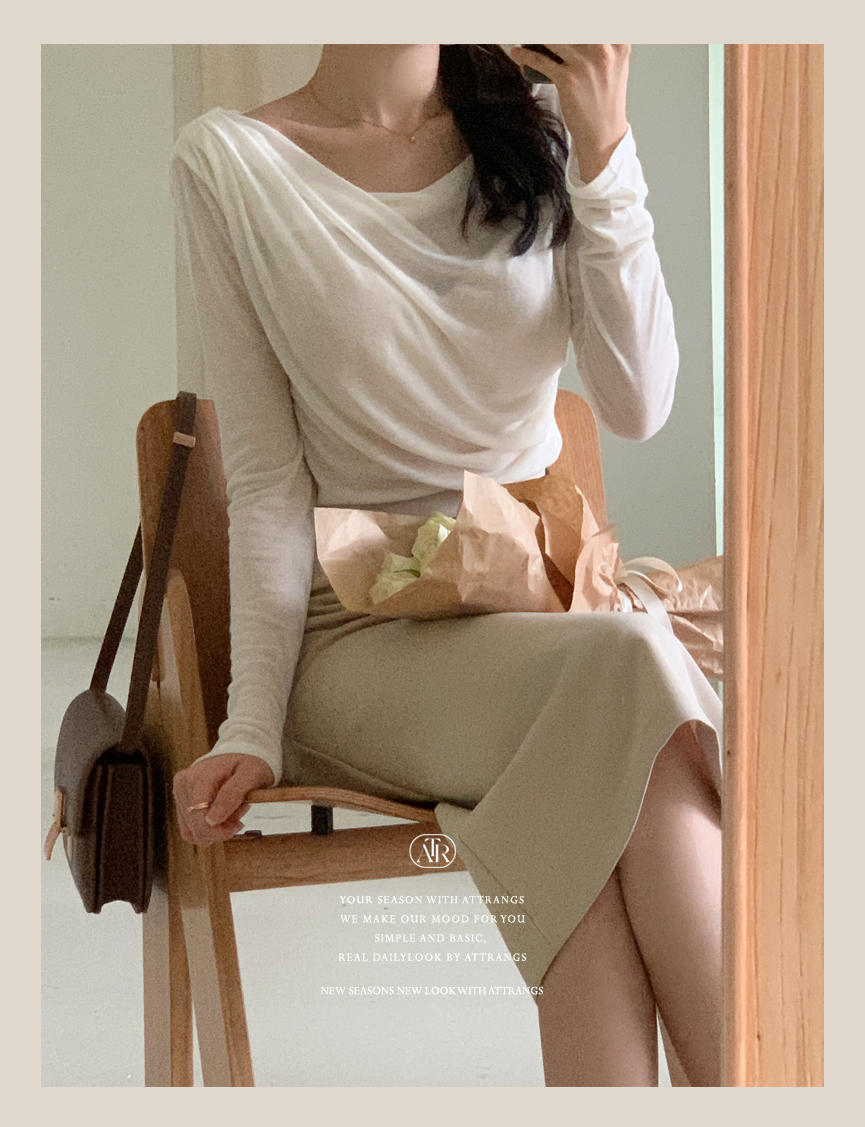 [기장선택,미니,롱 기장,하객룩] 오브젠 H라인 슬릿 스커트 데이트룩,나들이룩,출근룩,오피스룩,면접룩,롱스커트,롱치마 치마,봄옷 sk6735 벚꽃룩 상세 이미지 93