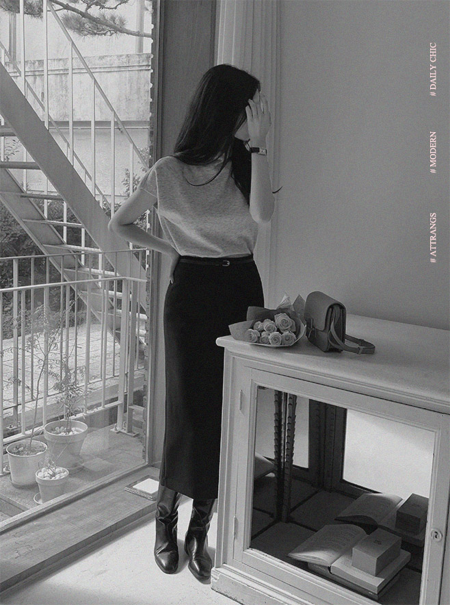 [기장선택,미니,롱 기장,하객룩] 오브젠 H라인 슬릿 스커트 데이트룩,나들이룩,출근룩,오피스룩,면접룩,롱스커트,롱치마 치마,봄옷 sk6735 벚꽃룩 상세 이미지 126