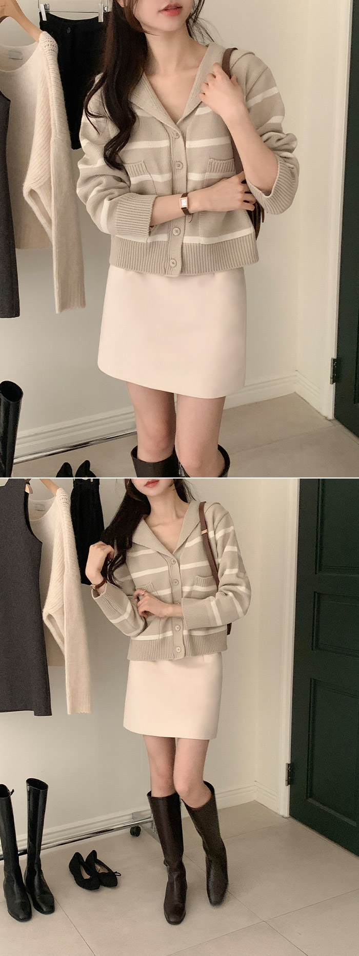 [기장선택,미니,롱 기장,하객룩] 오브젠 H라인 슬릿 스커트 데이트룩,나들이룩,출근룩,오피스룩,면접룩,롱스커트,롱치마 치마,봄옷 sk6735 벚꽃룩 상세 이미지 33