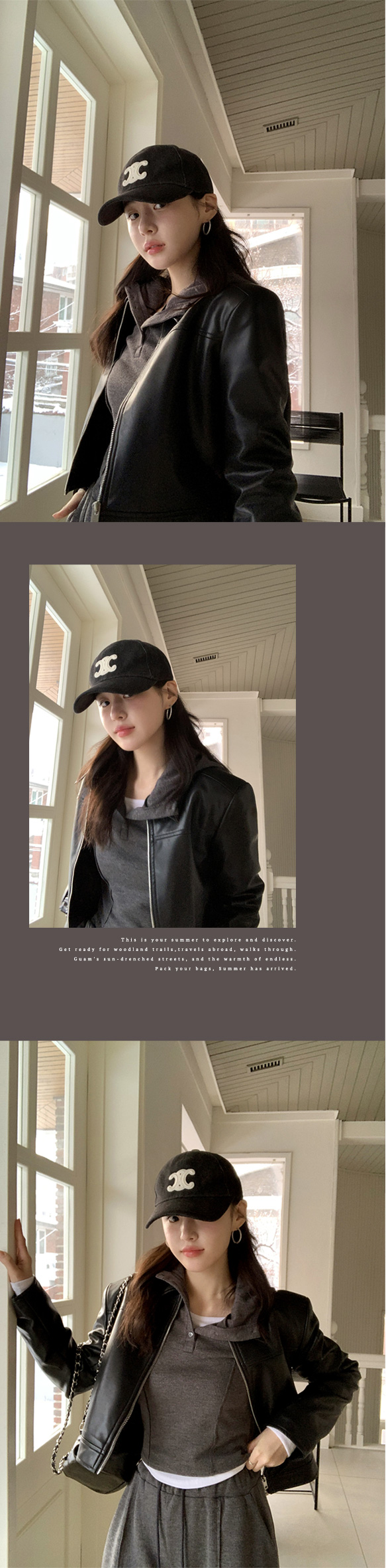 [기획특가/최저가] 비건 비스코스 레더 크롭 블루종 자켓 데이트룩,마실룩,나들이룩,데일리룩,출근룩,봄자켓,가죽자켓,레더자켓 jk2797 상세 이미지 56
