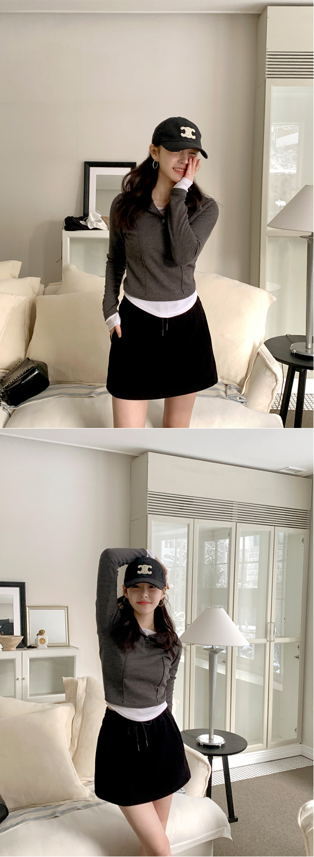 [기획특가/최저가] 비건 비스코스 레더 크롭 블루종 자켓 데이트룩,마실룩,나들이룩,데일리룩,출근룩,봄자켓,가죽자켓,레더자켓 jk2797 상세 이미지 64
