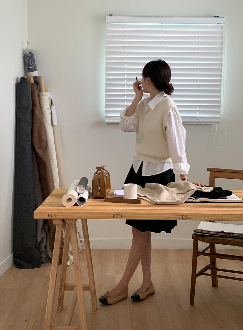 (컬러추가/허리밴딩/베스트셀러/미디버전) 리츠 플리츠 미디 스커트 치마 치마,봄옷 sk6808 벚꽃룩 상세 이미지 80