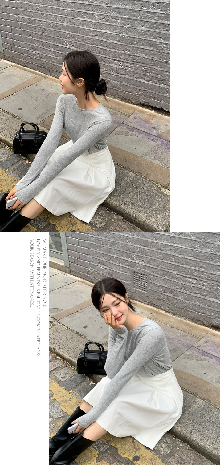 (컬러추가/허리밴딩/베스트셀러/미디버전) 리츠 플리츠 미디 스커트 치마 치마,봄옷 sk6808 벚꽃룩 상세 이미지 38
