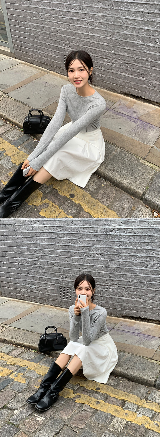 (컬러추가/허리밴딩/베스트셀러/미디버전) 리츠 플리츠 미디 스커트 치마 치마,봄옷 sk6808 벚꽃룩 상세 이미지 39
