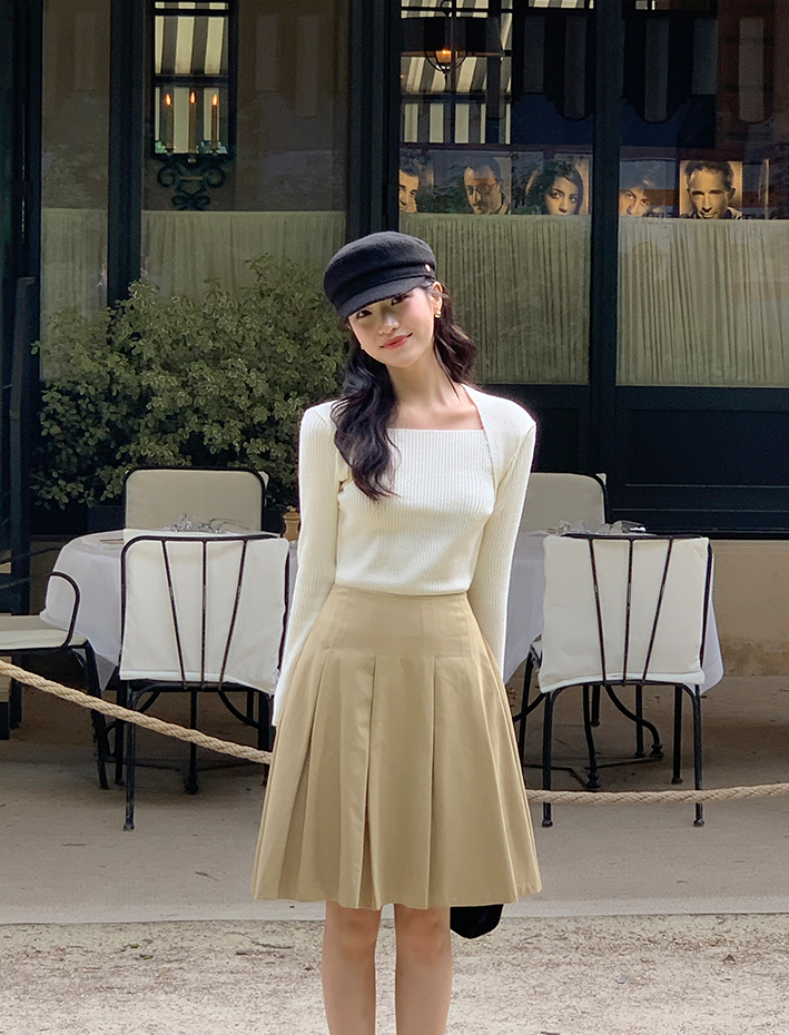 (컬러추가/허리밴딩/베스트셀러/미디버전) 리츠 플리츠 미디 스커트 치마 치마,봄옷 sk6808 벚꽃룩 상세 이미지 67