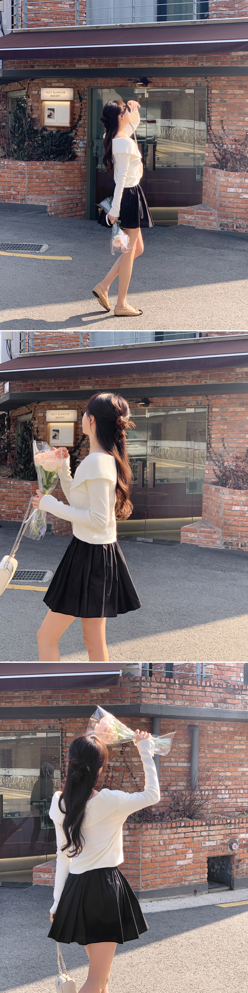 (뒷밴딩/러블리무드) 레빈 코튼 셔링 A라인 미니 스커트 sk6845 상세 이미지 183