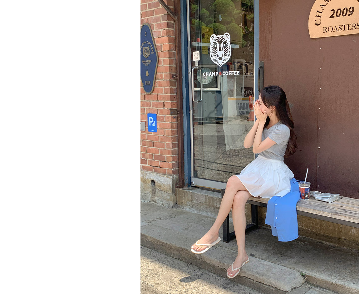 (뒷밴딩/러블리무드) 레빈 코튼 셔링 A라인 미니 스커트 sk6845 상세 이미지 159