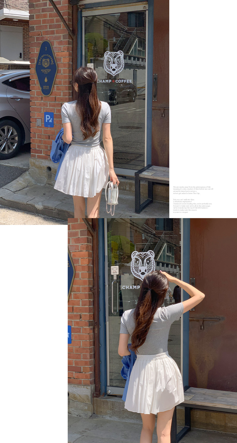 (뒷밴딩/러블리무드) 레빈 코튼 셔링 A라인 미니 스커트 sk6845 상세 이미지 162