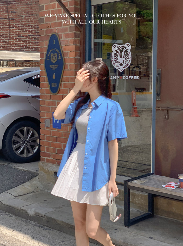(뒷밴딩/러블리무드) 레빈 코튼 셔링 A라인 미니 스커트 sk6845 상세 이미지 170