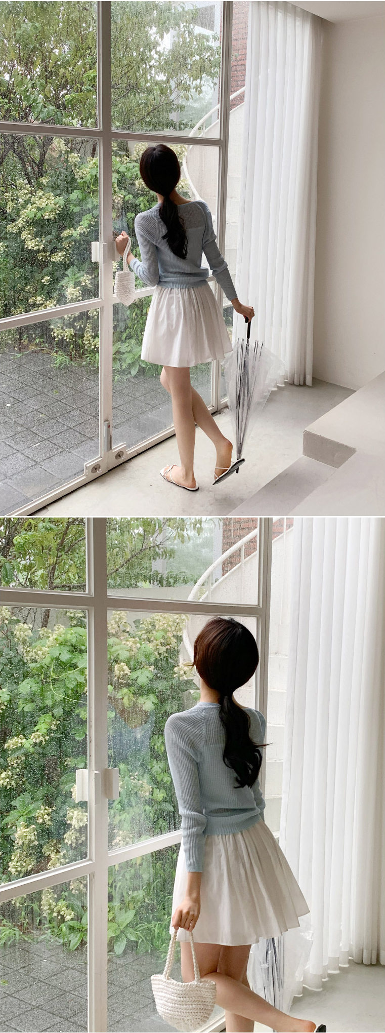 (뒷밴딩/러블리무드) 레빈 코튼 셔링 A라인 미니 스커트 sk6845 상세 이미지 119