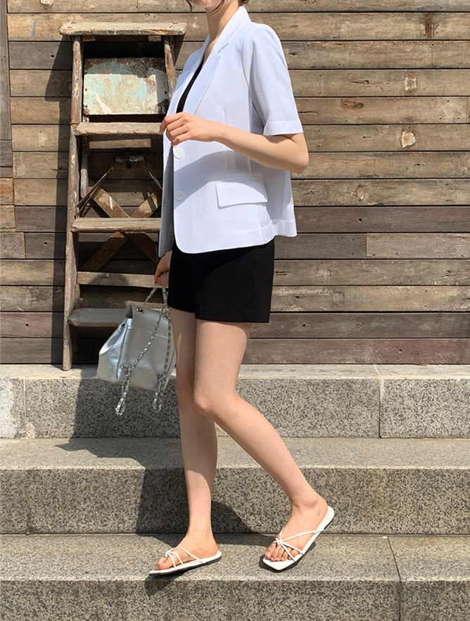 1000장 돌파✨ [링클프리/몸매보정] 디엘 링클프리 세미 크롭 반팔 자켓 데일리룩/데이트룩/소개팅룩/하객룩 jk2833 상세 이미지 119