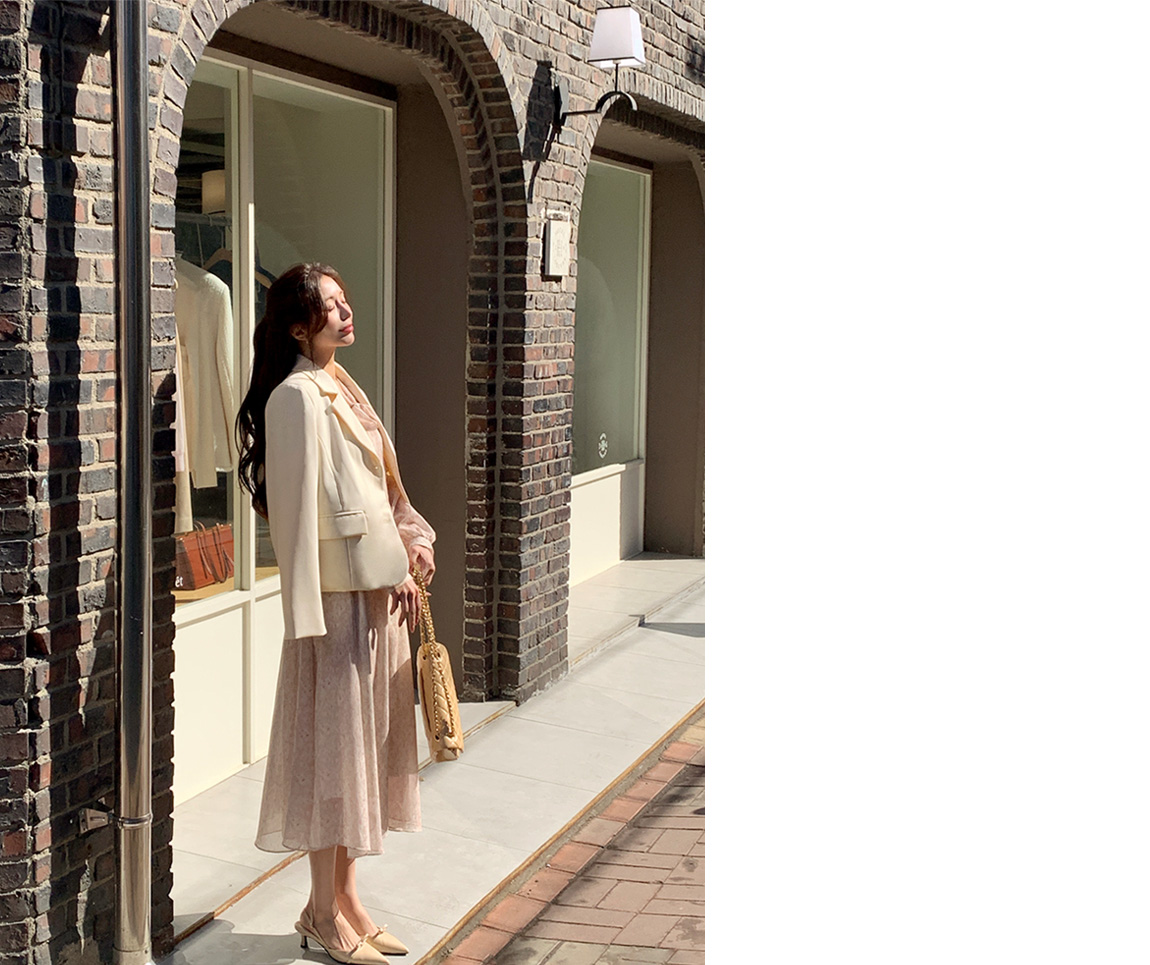 [구김걱정X,브랜드퀄리티] 킨트 골드 스틱 싱글 세미크롭 자켓 상견례룩/데이트룩/소개팅룩/격식룩/하객룩,봄옷 jk2858 벚꽃룩 상세 이미지 14