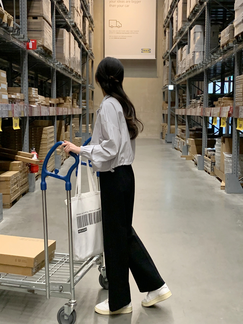 🚚부분당일발송 5000장 돌파✨ [생활방수/장마룩/바람막이/살안타템] 후드카라2버전 스트링 바스락 점퍼  세미크롭자켓 봄아우터 나들이룩 윈드자켓,여행룩/휴양지룩/데이트룩/바캉스룩,봄옷 jk2862 상세 이미지 9