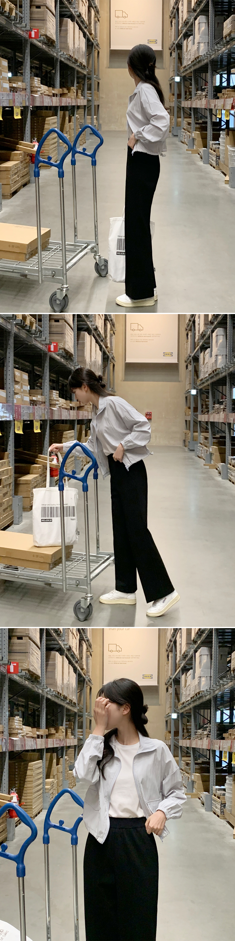 🚚부분당일발송 5000장 돌파✨ [생활방수/장마룩/바람막이/살안타템] 후드카라2버전 스트링 바스락 점퍼  세미크롭자켓 봄아우터 나들이룩 윈드자켓,여행룩/휴양지룩/데이트룩/바캉스룩,봄옷 jk2862 상세 이미지 13