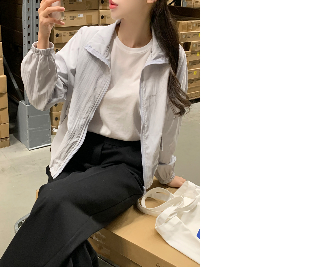 🚚부분당일발송 5000장 돌파✨ [생활방수/장마룩/바람막이/살안타템] 후드카라2버전 스트링 바스락 점퍼  세미크롭자켓 봄아우터 나들이룩 윈드자켓,여행룩/휴양지룩/데이트룩/바캉스룩,봄옷 jk2862 상세 이미지 16