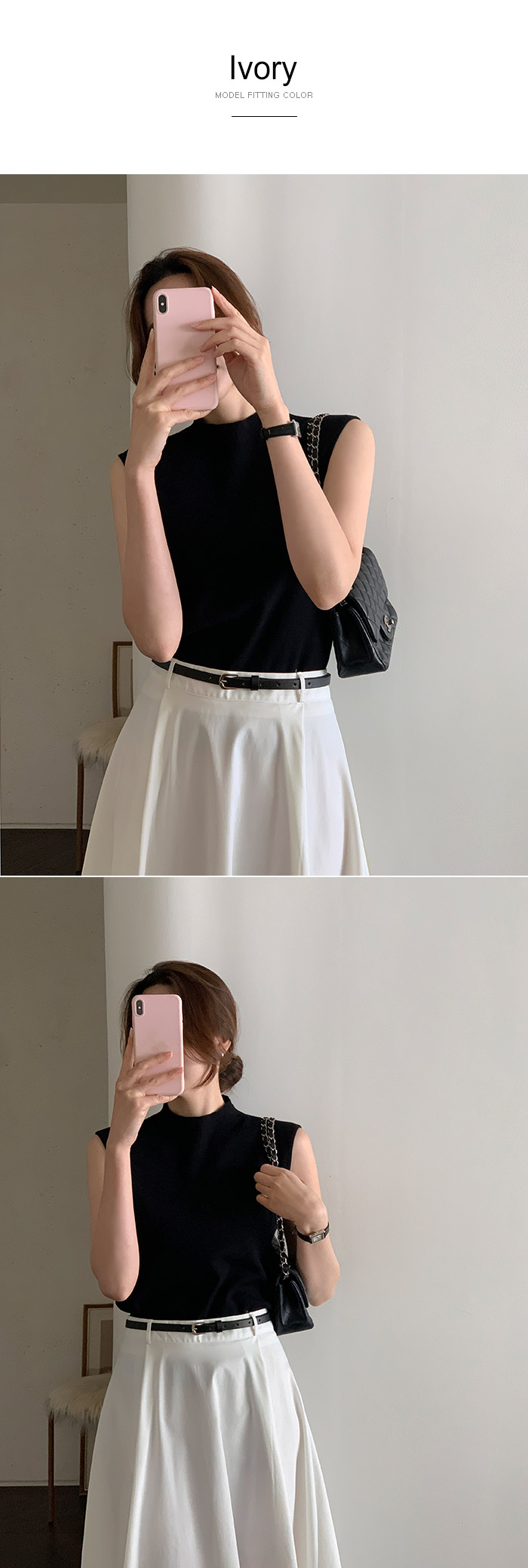 🚚부분당일발송 주문폭주 [벨트세트]  러플리 벨트 플레어 롱 스커트 플레어스커트 롱스커트 벨트세트 하객룩 데일리룩 꾸안꾸룩 롱치마 sk6899 상세 이미지 3