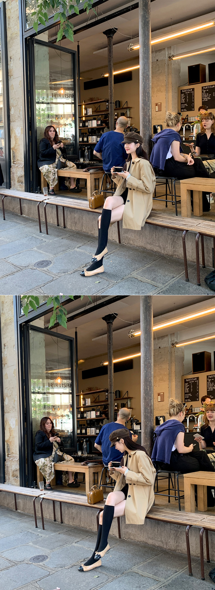 ⚡️부분 오늘출발⚡️ [자체제작] [바이오워싱/클래식템/유행구애X] 비브레 오버핏 바이오워싱 코튼 싱글 하프 트렌치 코트 봄아우터 데이트룩,나들이룩,데일리룩,마실룩,출근룩,하객룩,하프코트 ct1637 부분빠른출발 부분당일배송 부분당일 상세 이미지 56