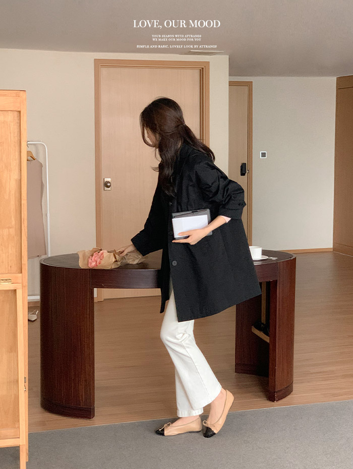 ⚡️부분 오늘출발⚡️ [자체제작] [바이오워싱/클래식템/유행구애X] 비브레 오버핏 바이오워싱 코튼 싱글 하프 트렌치 코트 봄아우터 데이트룩,나들이룩,데일리룩,마실룩,출근룩,하객룩,하프코트 ct1637 부분빠른출발 부분당일배송 부분당일 상세 이미지 103