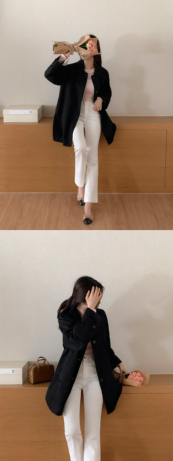 ⚡️부분 오늘출발⚡️ [자체제작] [바이오워싱/클래식템/유행구애X] 비브레 오버핏 바이오워싱 코튼 싱글 하프 트렌치 코트 봄아우터 데이트룩,나들이룩,데일리룩,마실룩,출근룩,하객룩,하프코트 ct1637 부분빠른출발 부분당일배송 부분당일 상세 이미지 89