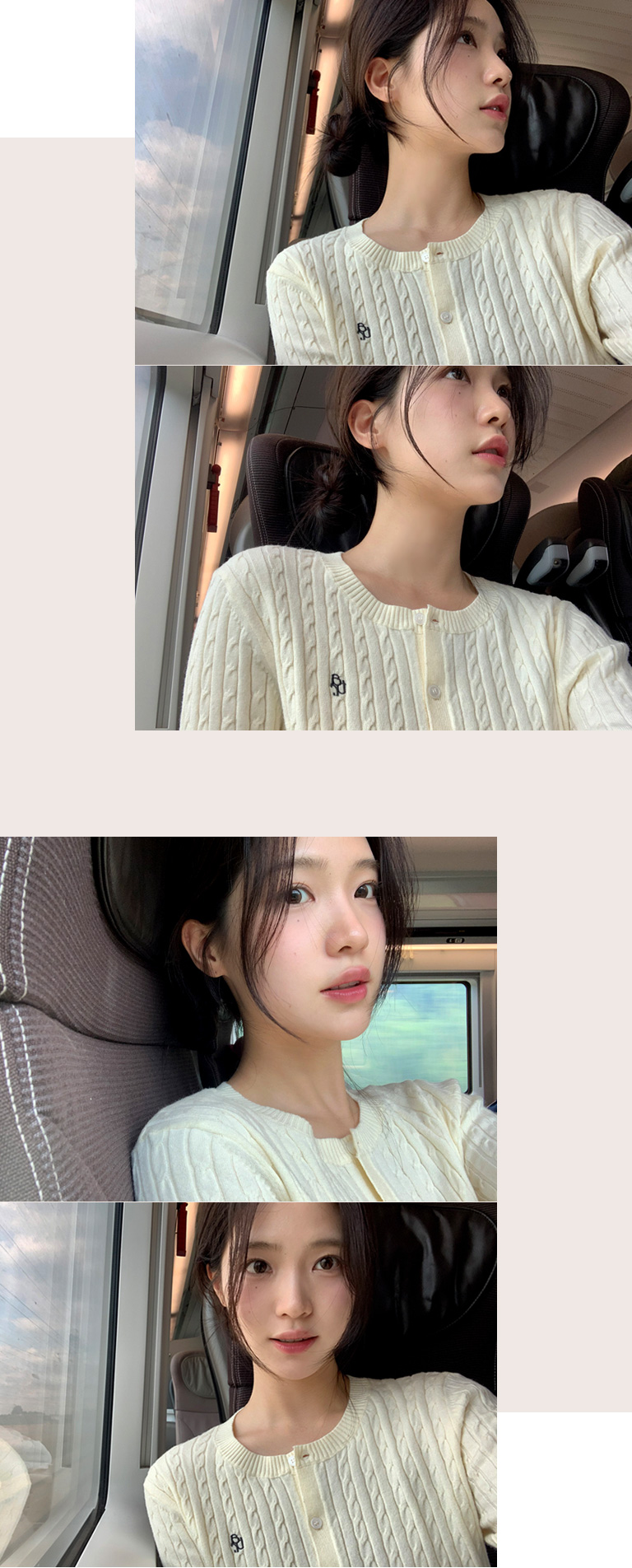 [🔥아뜨데이 앵콜할인🔥]⚡️부분 오늘출발⚡️ [자체제작] [코디고민X/프리미엄원단] 램버 소프트 라운드넥 자수 케이블 니트 가디건 하객룩가디건 데이트룩,나들이룩,하객룩,봄니트,봄가디건,니트가디건,펜던트가디건,꽈배기가디건,봄옷 cd3143 부분빠른출발 부분당일배송 부분당일 상세 이미지 69